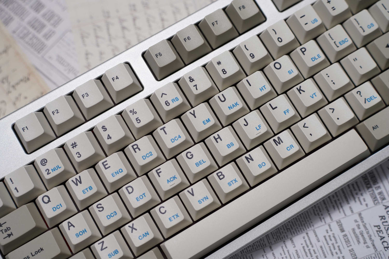 21KB ASCII Classic Retro Beige Keycap Set