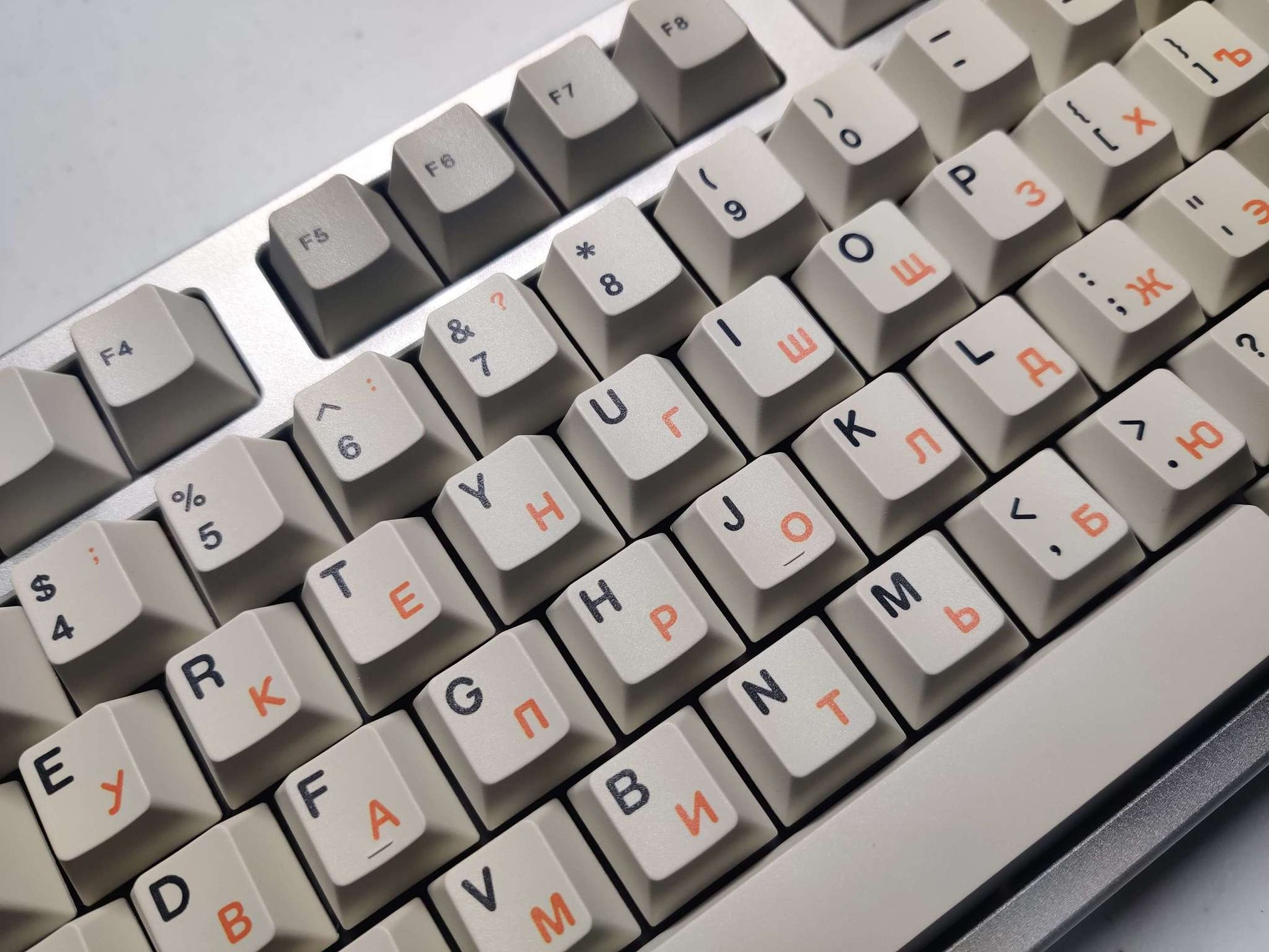 21KB Cyrillic Keycap Set PBT Dye Sub
