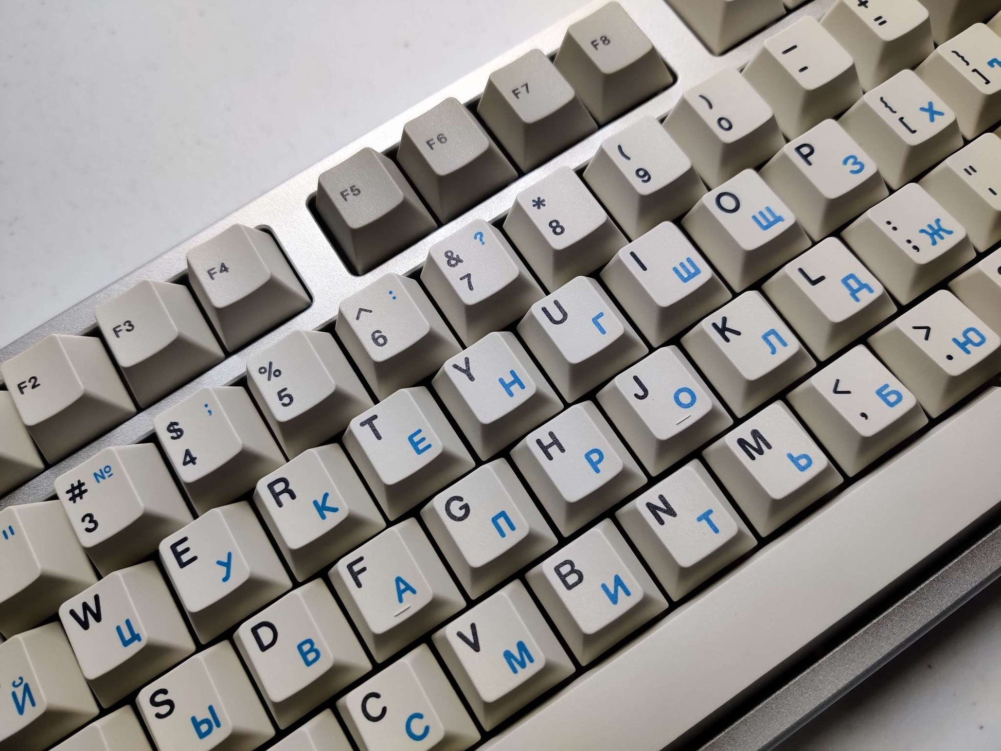 21KB Cyrillic Keycap Set PBT Dye Sub