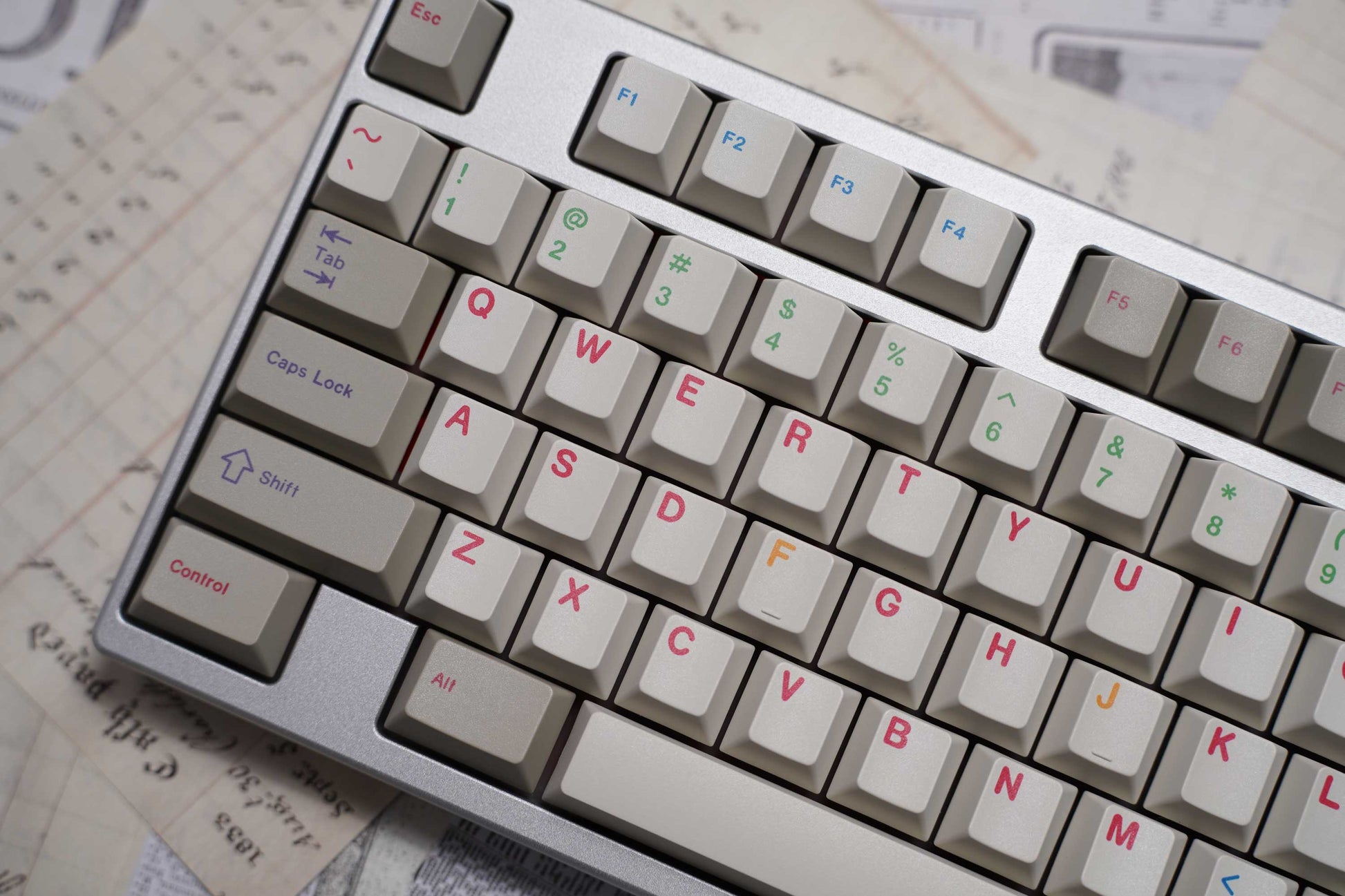 21KB Handarbeige Classic Retro Beige Keycap Set