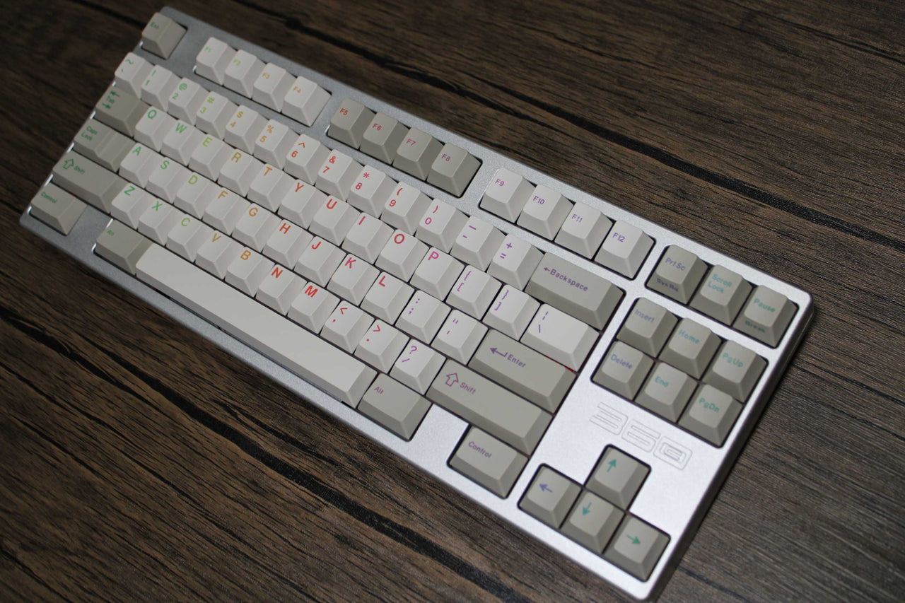 21KB Rainbow Road Classic Retro Beige Keycap Set
