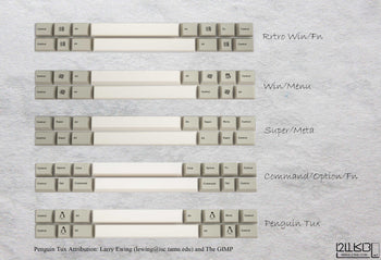 21KB Arabic Classic Retro Beige Keycap Set